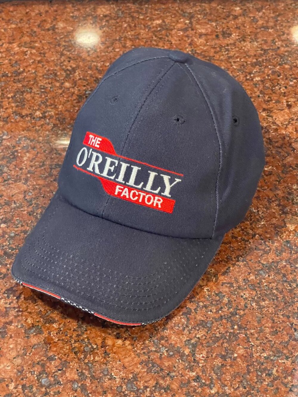 The O'Reilly Factor Fox News Embroidered Navy Blue Baseball Cap Hat